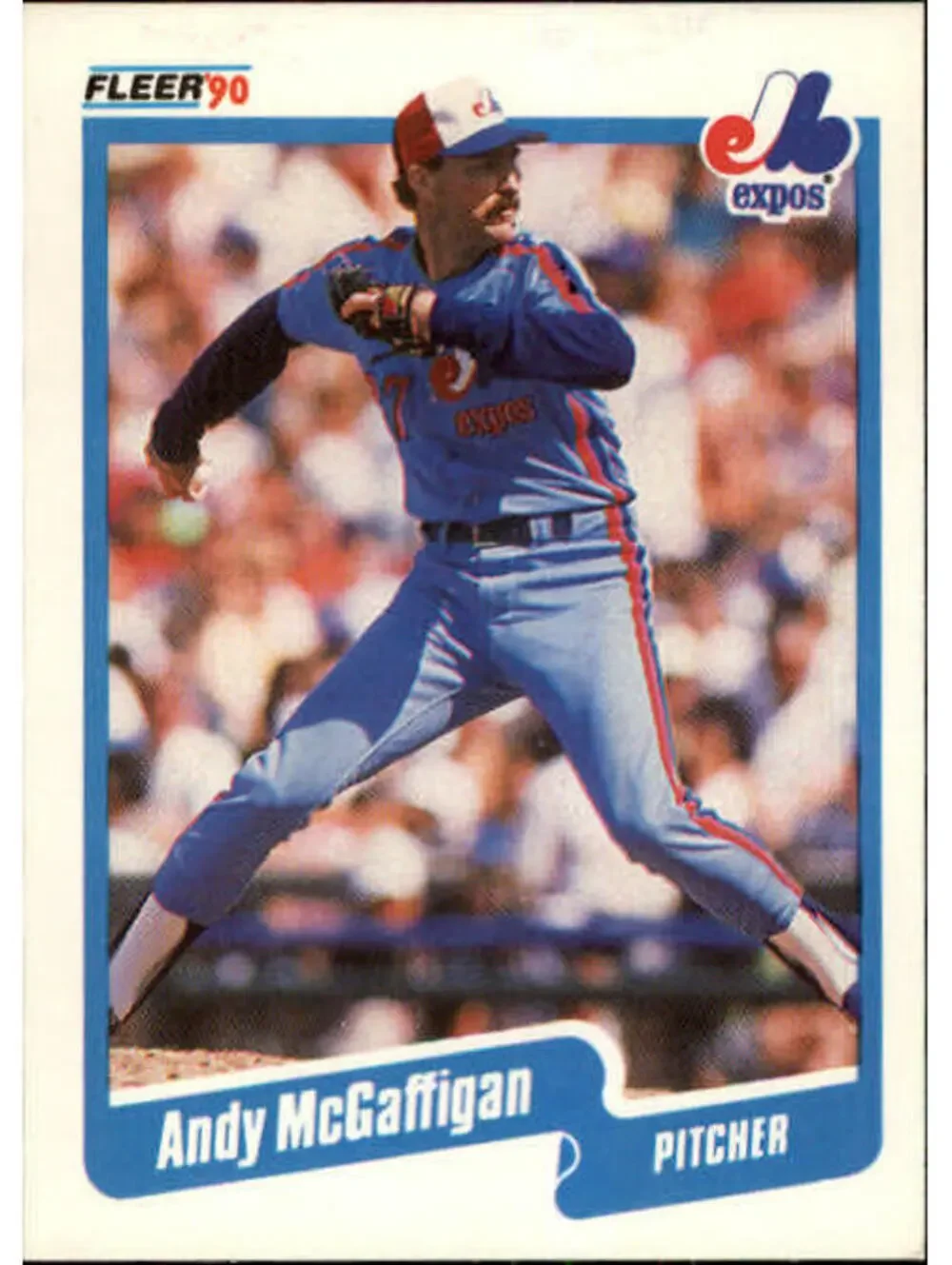 1990 Andy McGaffigan Fleer Baseball Card #355
